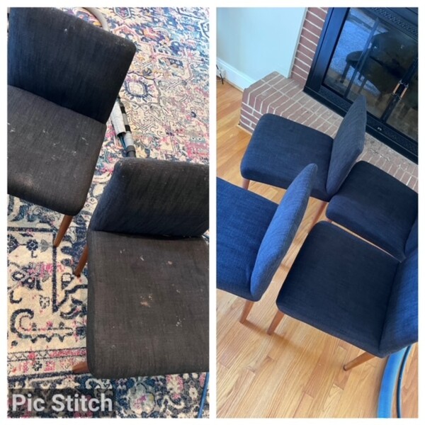 Before & After Upholstery Cleaning in Matthews, NC (1)